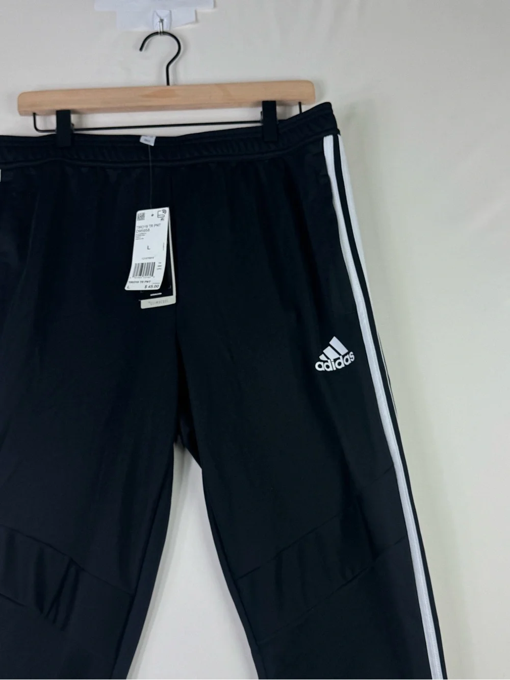 Adidas Tiro 19 Climacool Track Pants Black White Men’s Size L NWT
